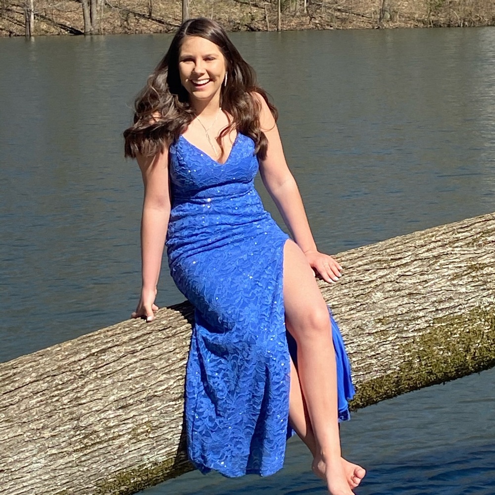 City Vibe size 5 Blue Prom Dress